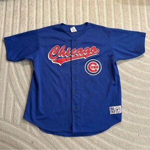 Vintage 1999 True Fan MLB Chicago Cubs Baseball Jersey - XL